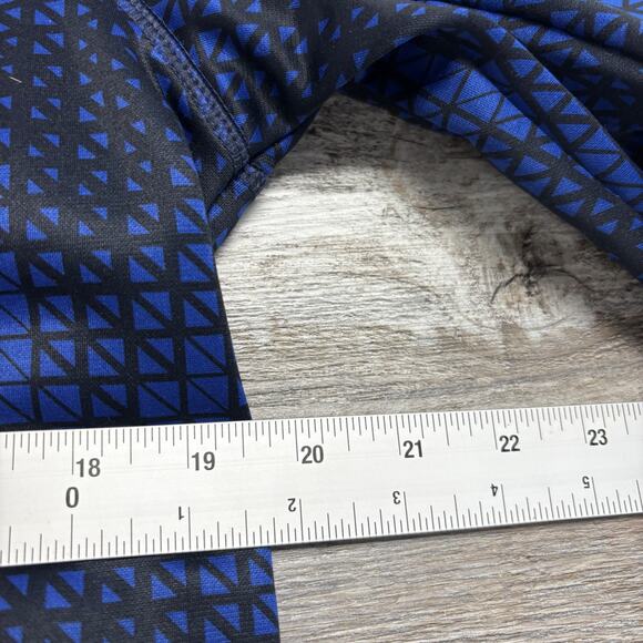 Under Armour Storm Blue Orange Mens S Loose Geometric Big Logo Pullover Hoodie - Picture 6 of 8